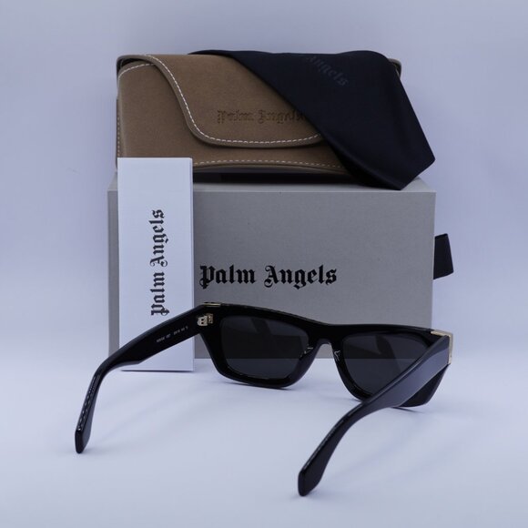 Palm Angels PERI10K MALIBU 1007 Sunglasses Black Cat Eye Frame, Grey Lenses - Picture 8 of 8